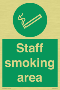Staff smoking area